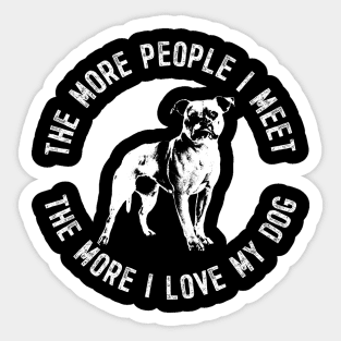 American Bulldog funny gift Shirt Sticker